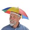 Party Central Club Pack of 12 Red and Yellow Adult Men's Outdoor Umbrella Hats Costumes Accessories - One Size